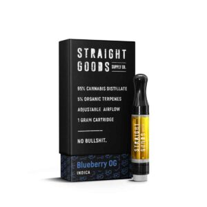 Straight Goods THC Cartridge - Blueberry OG (1G) strain buy weed online cheap weed online dispensary mail order marijuana
