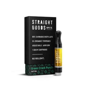 Straight Goods THC Cartridge - Green Crack Punch (1G)