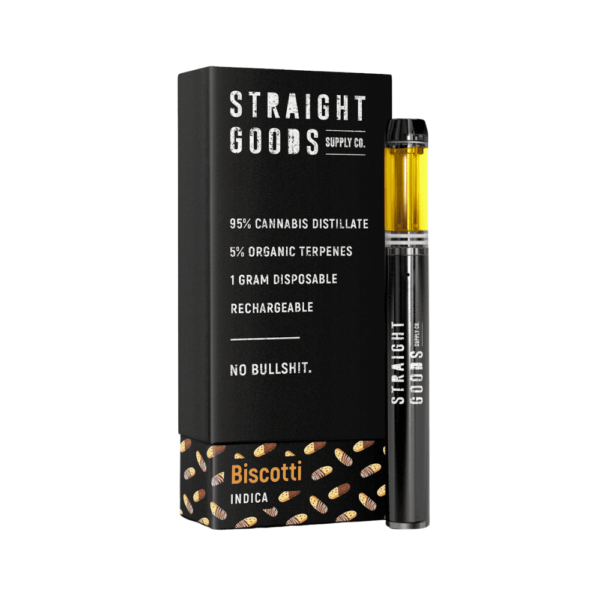 Straight Goods Disposable Pen - Biscotti (1G)