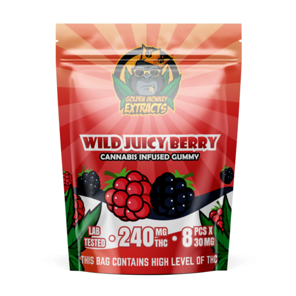 Golden Monkey Extracts- Wild Juicy Berry (240mg THC)