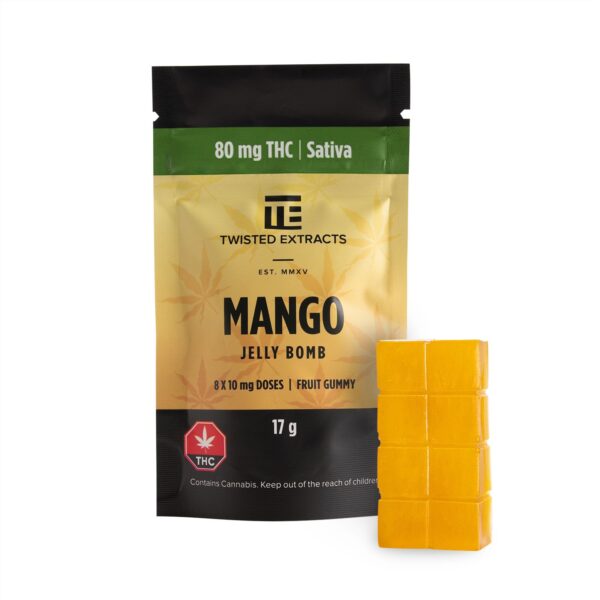 Twisted Extracts Mango Jelly Bomb (80mg THC)