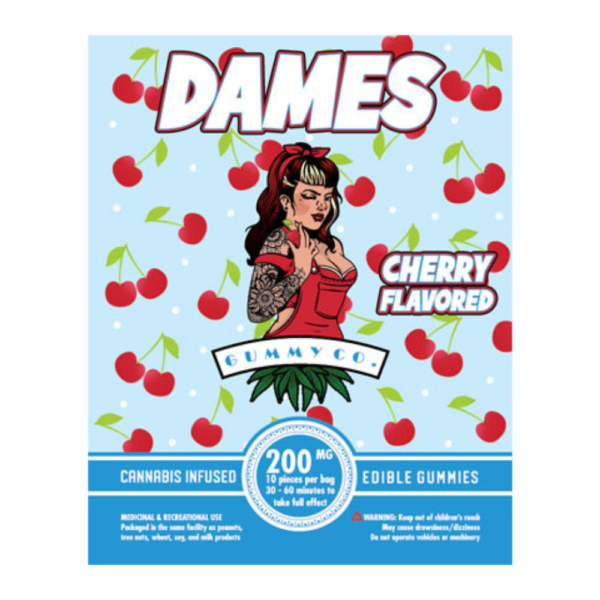 Dames Gummy Co. – Cherry (200mg THC) strain buy weed online cheap weed online dispensary mail order marijuana