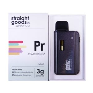 Straight Goods Supply Co. Disposable Pen (3G) - Peach Ringz