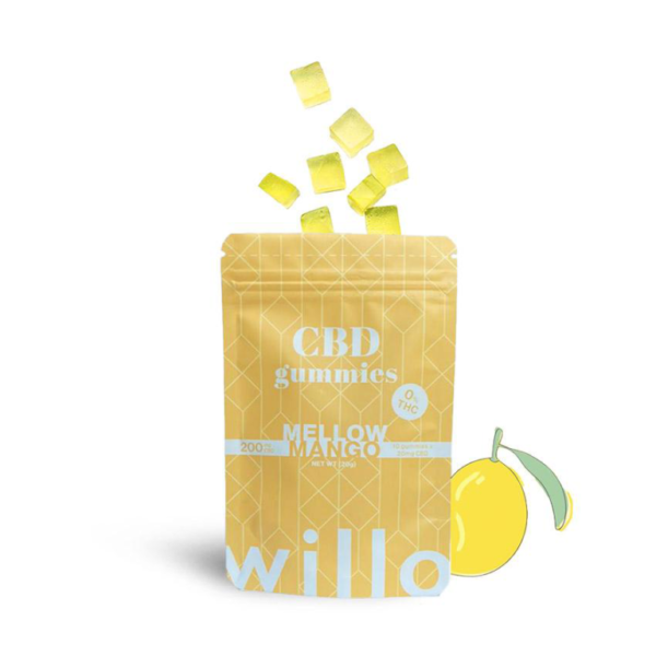 Willo 200mg CBD Mellow Mango Gummies strain buy weed online cheap weed online dispensary mail order marijuana